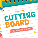 Kids Font Cutting Board