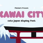 Japanese font Kawai City