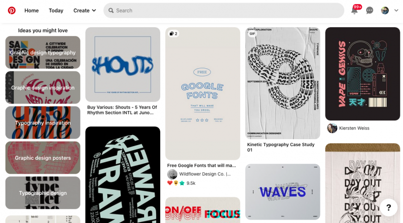 typography pinterest