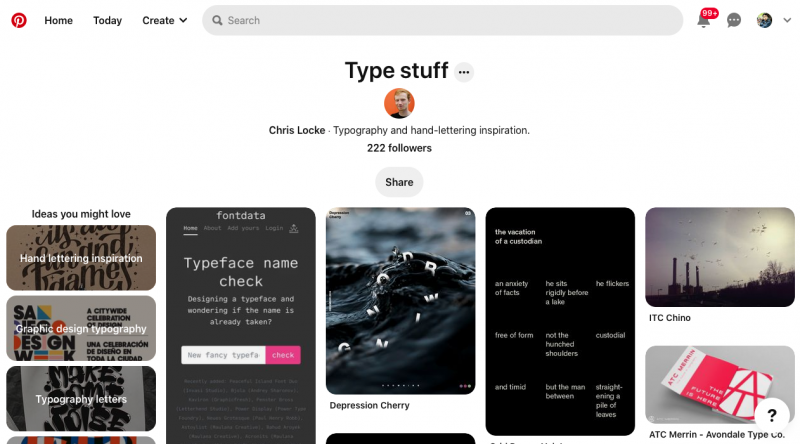 typography pinterest