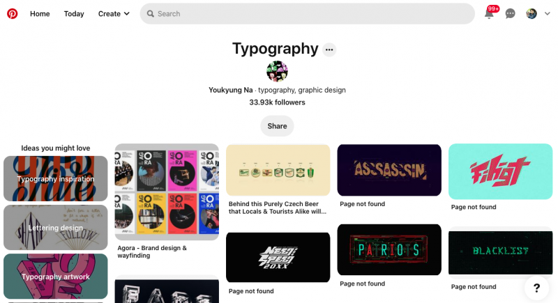 typography pinterest