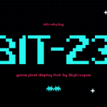 Futuristic Font bit 23