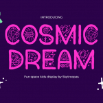 Funny Font Cosmic Dream