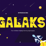Futuristic Font Galaksi