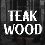 Gaming Font teak wood