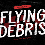 Racing Font Flying Debris