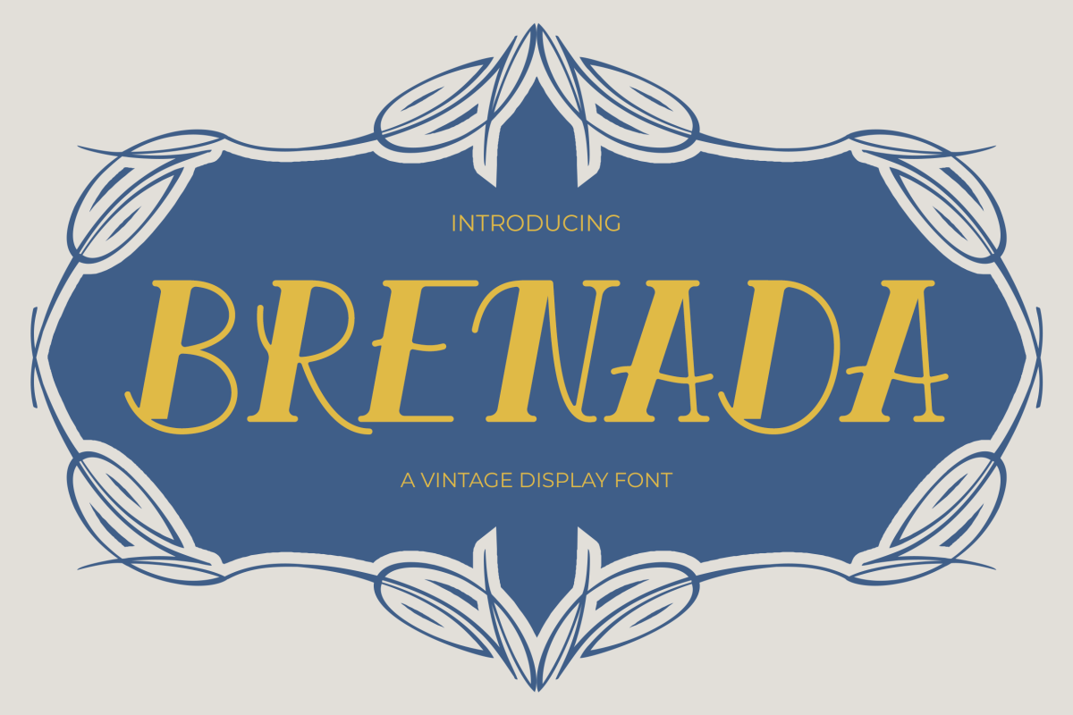 Brenada - Vintage Font - Just The Skills