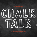 handwriting font chalk talk
