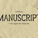 Handwriting Font Manuscript