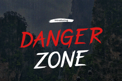 Danger Zone Graffiti Font Just The Skills