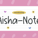 handwriting font Aisha's Note