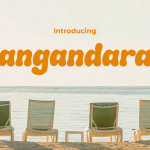 Retro Font Pangandaran