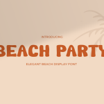 Funny Font Beach Party