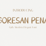 Handwriting Font Goresan Pena