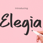 Cute Font Elegia
