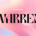 vintage font warren