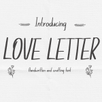 Handwriting Font Love Letter