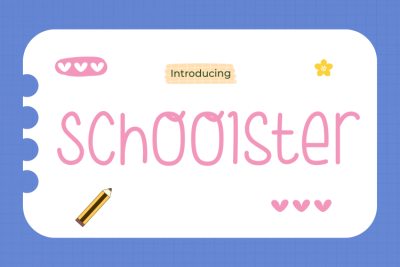 Cute Font Schoolster