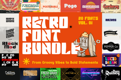 Retro Font Bundle