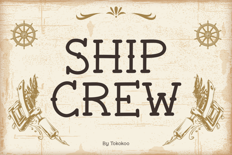 Tattoo Font Shipcrew