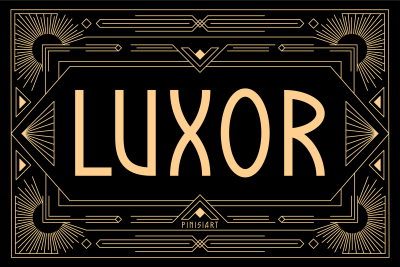 Vintage Font Luxor