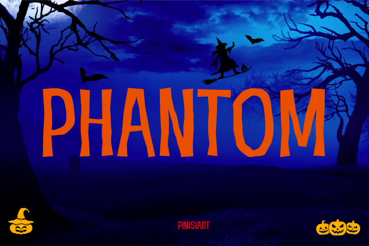 Scary Font PHANTOM