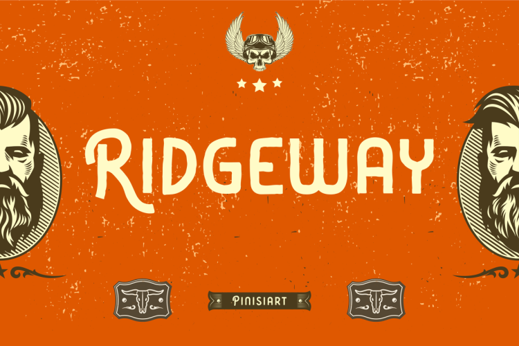 VIntage Font Ridgeway