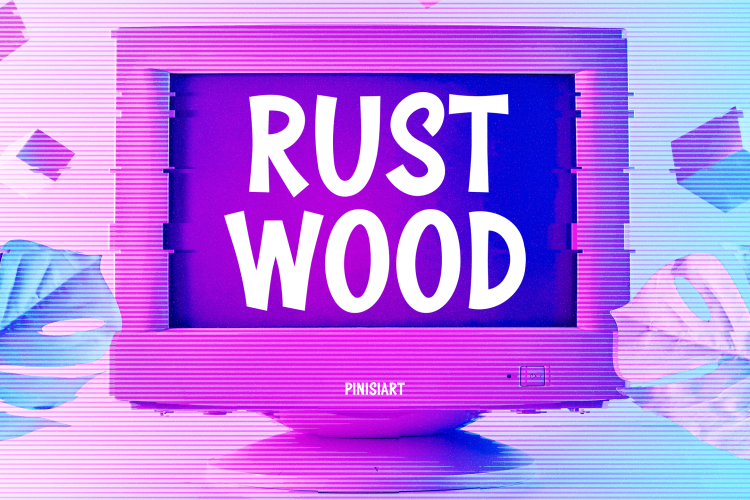 Retro Font Rustwood