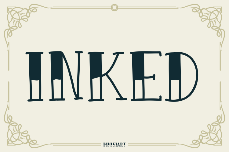 Tattoo Font INKED