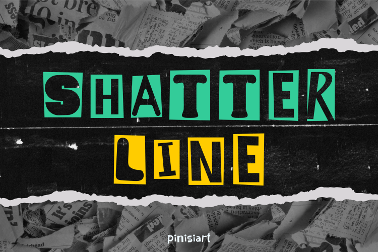 Music Font SHATTERLINE