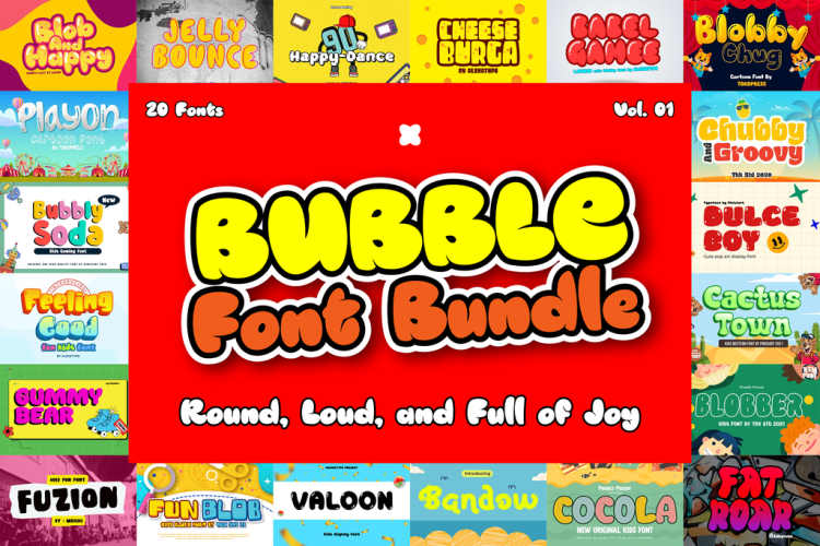 Bubble Font Bundle