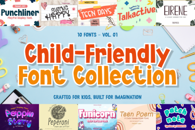 Child-Friendly Font Collection