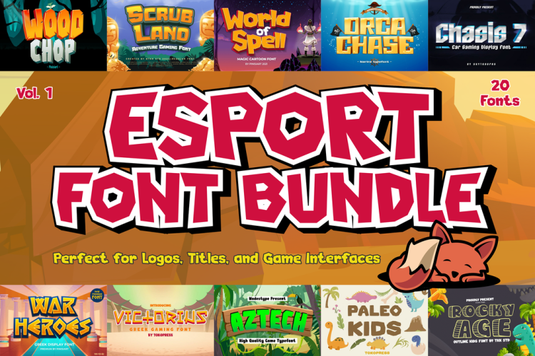 esport font bundle