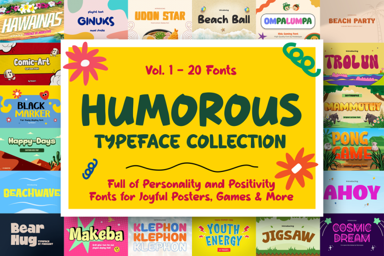 humorous typeface collection