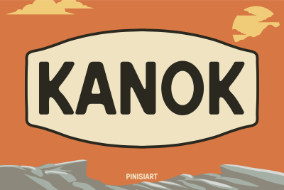 Retro Font KANOK