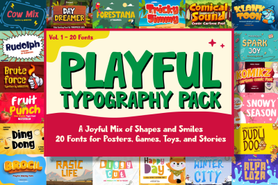 playful typography pack