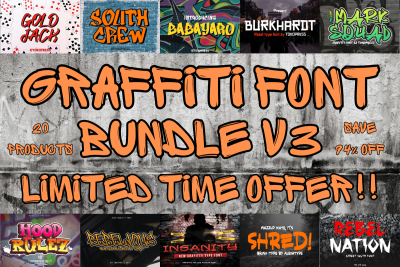 graffiti font bundle