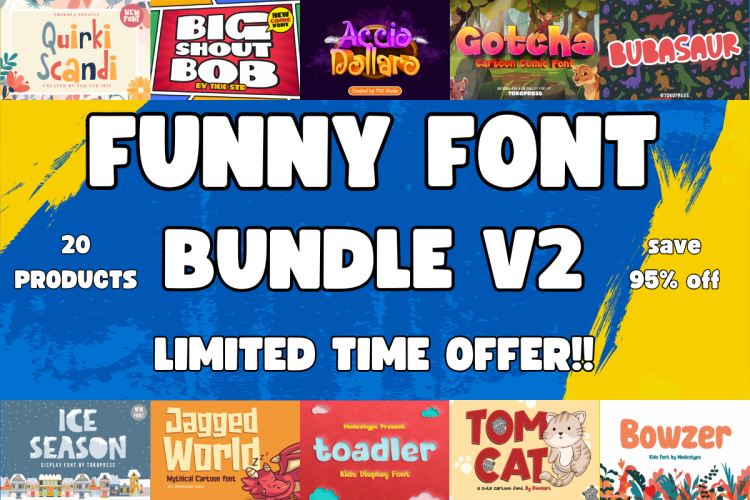 funny font bundle