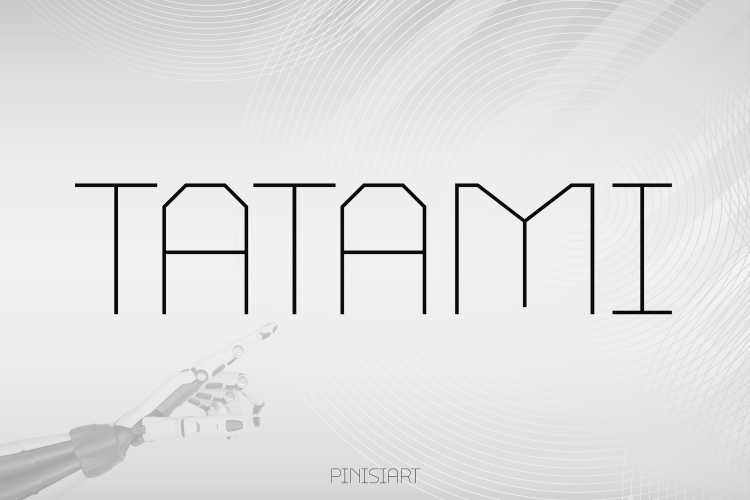 Futuristic Font TATAMI