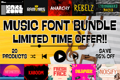 music font bundle