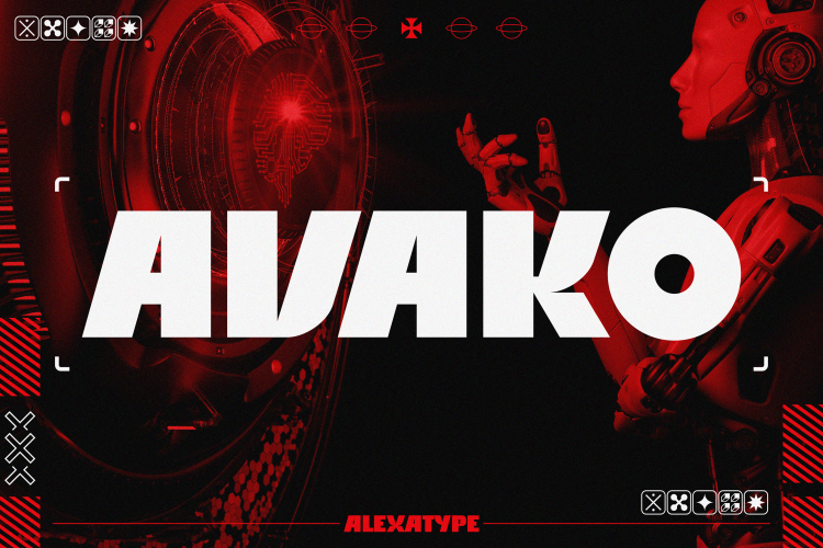 Game font AVAKO