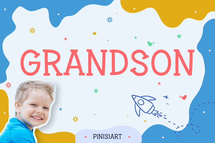 Kids Font Grandson