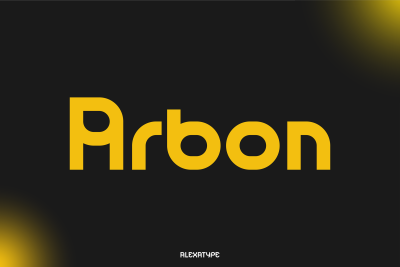 Futuristic Font ARBON