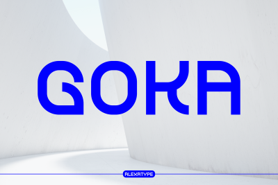 Futuristic Font GOKA
