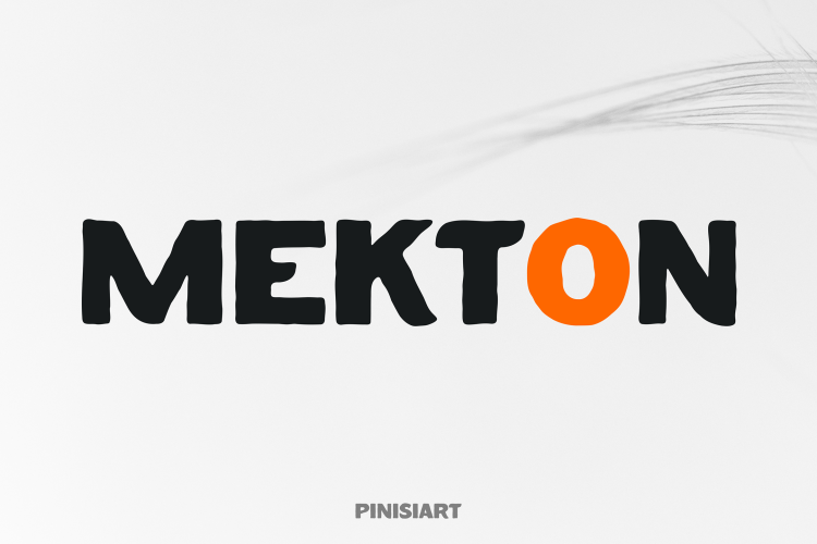 Retro Font MEKTON