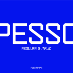 Futuristic Font PESSO