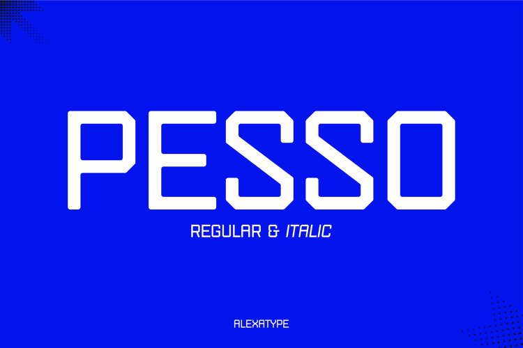 Futuristic Font PESSO