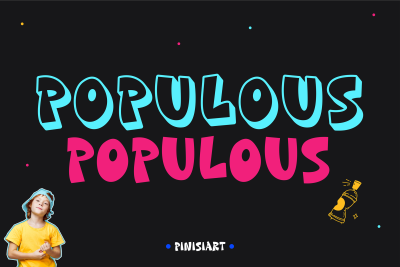 Kids Font Populous