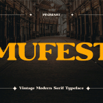 Retro Font MUFEST