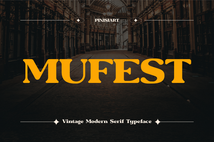 Retro Font MUFEST